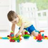 Picassotiles Bristle Lock Tiles Building Blocks, 120-Piece Set PTB120